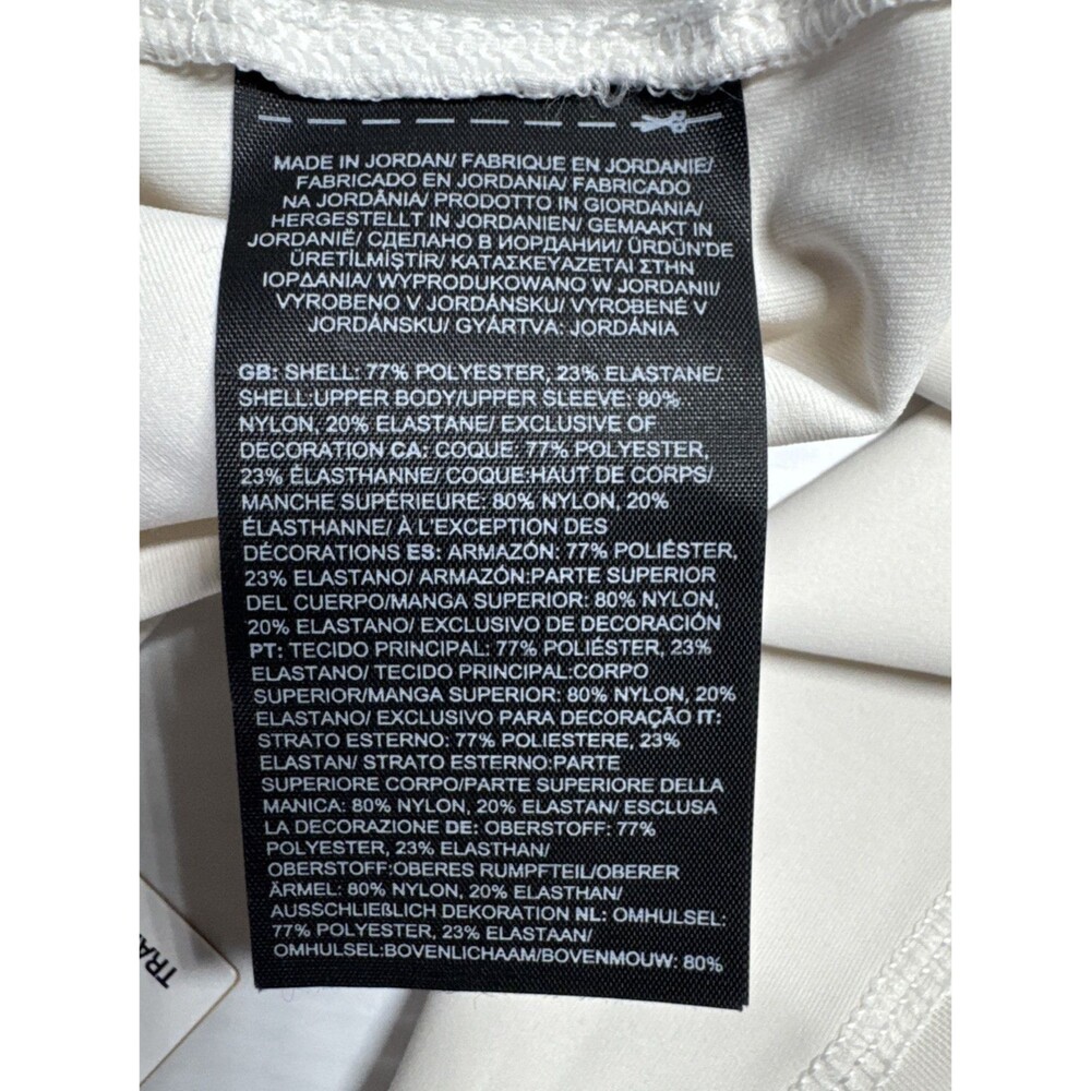 The North Face Women’s Trailwear QTM Mock Neck Sheer Long Sleeve Shirt White XXL - Picture 10 of 13